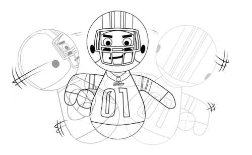 NFL Rock'emz Collectible Sports Figurine - 7 in. tall (Green Bay Packers)