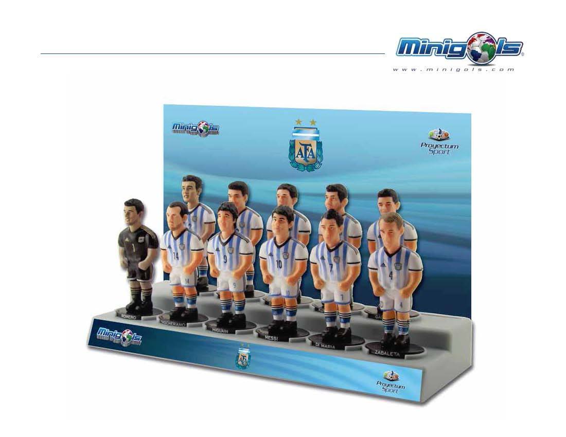 Minigols Argentina National Team Figurines (11 Pack)