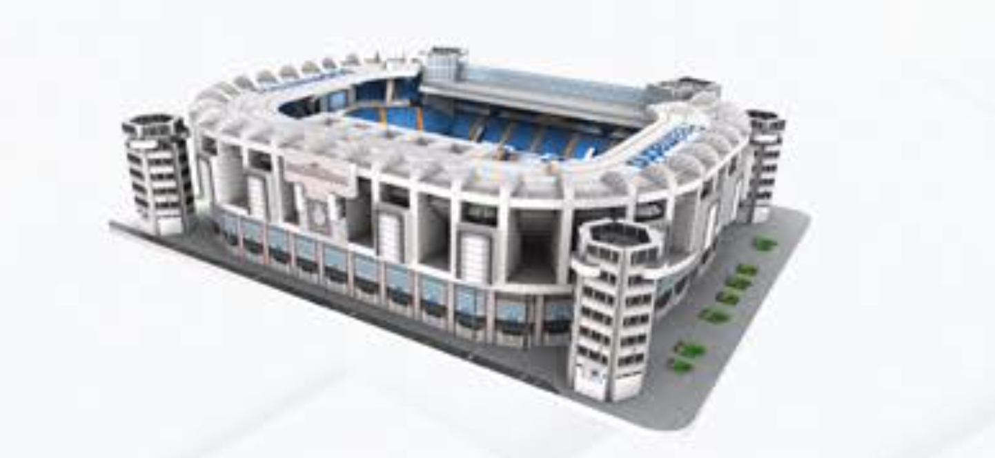 Real Madrid Santiago Bernabéu Stadium Mini | Nanostad | 3D Puzzle (Official Licensed Product)