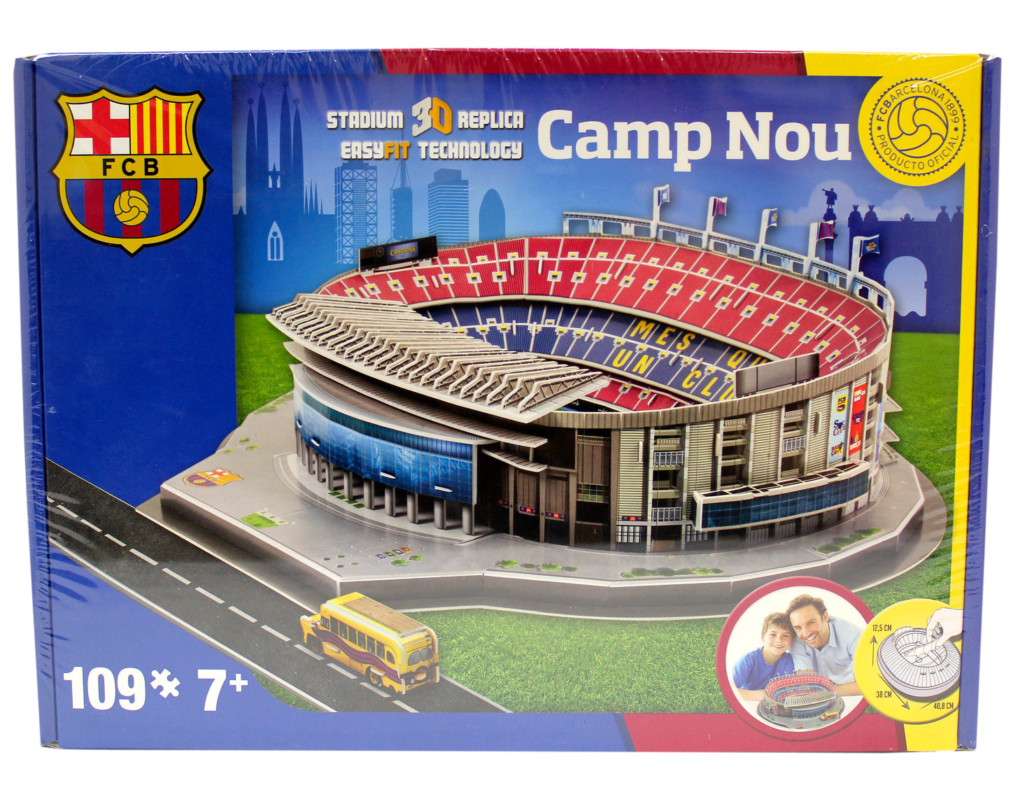 Kick Off Barcelona Camp NOU Stadium Standard | Nanostad | 3D Puzzle (Official Licensed Product)