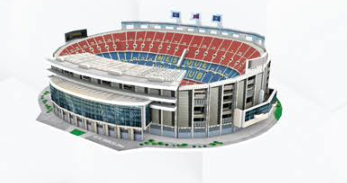 Barcelona Camp NOU Stadium Mini | Nanostad | 3D Puzzle (Official Licensed Product) - A Touch of Fun