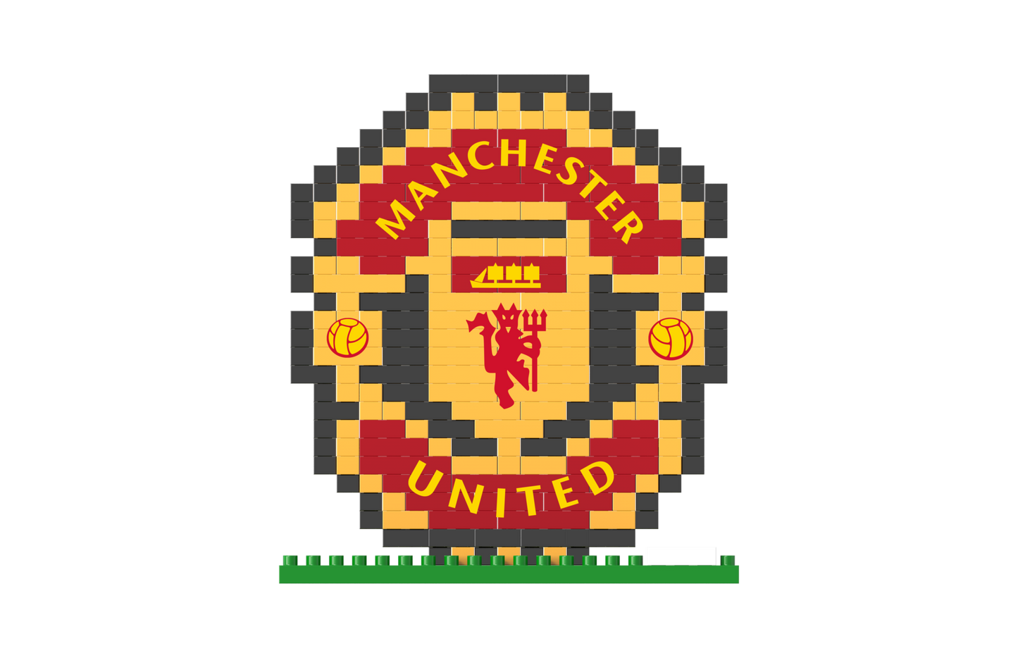 BRXLZ Manchester United FC Team Logo 3D Construction Toy - A Touch of Fun