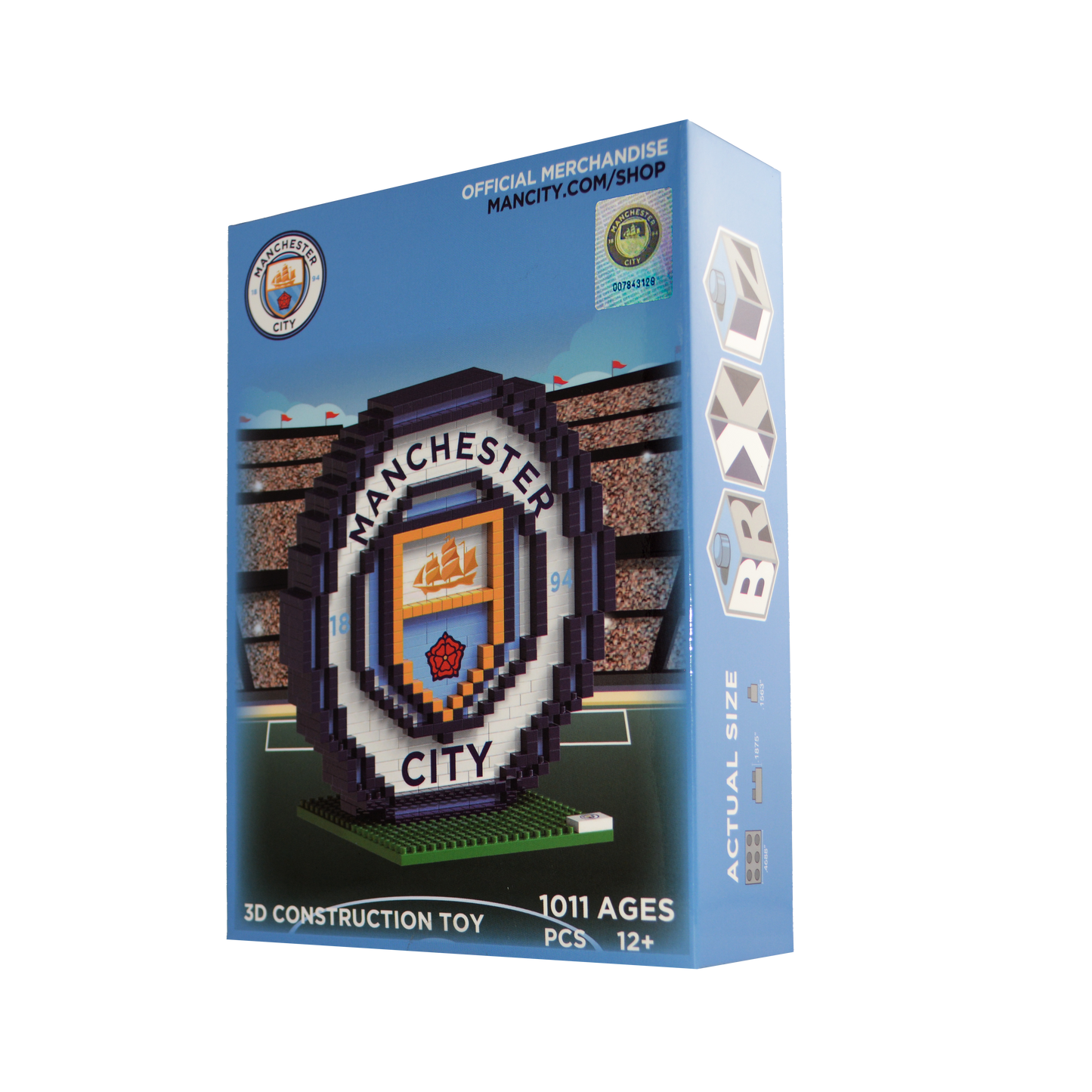 BRXLZ Manchester City FC Team Logo 3D Construction Toy