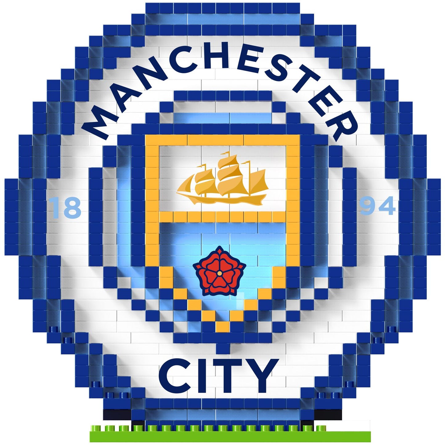 BRXLZ Manchester City FC Team Logo 3D Construction Toy