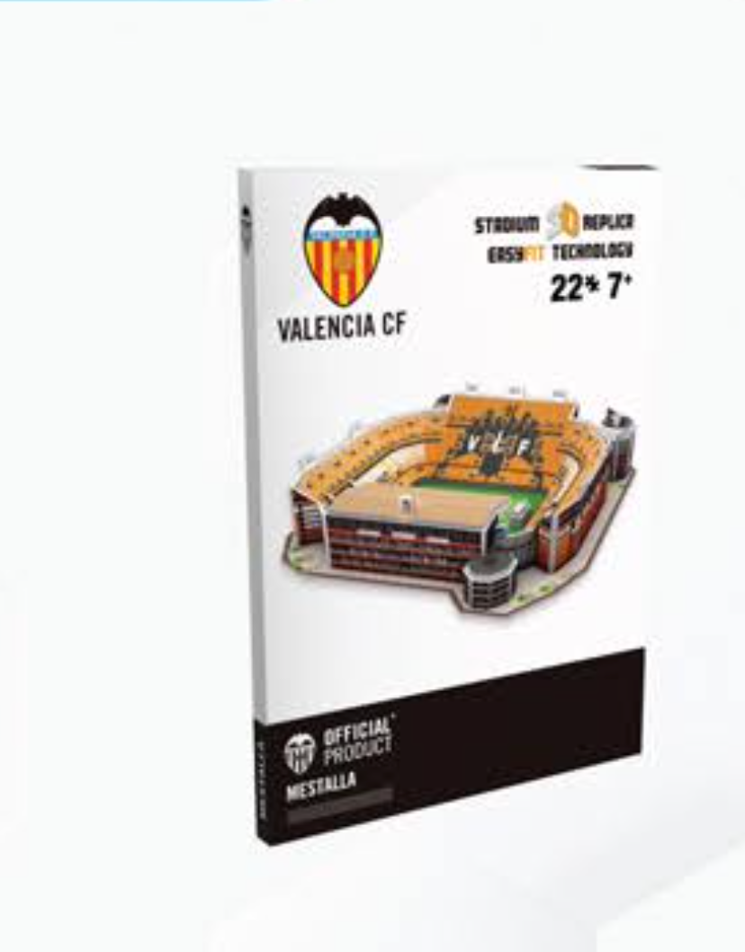 Valencia Mestalla Stadium Mini | Nanostad | 3D Puzzle (Official Licensed Product)