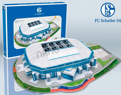 Officially Licensed Schalke 04 'Veltins Arena' Stadium 3D Puzzle-147 Pieces
