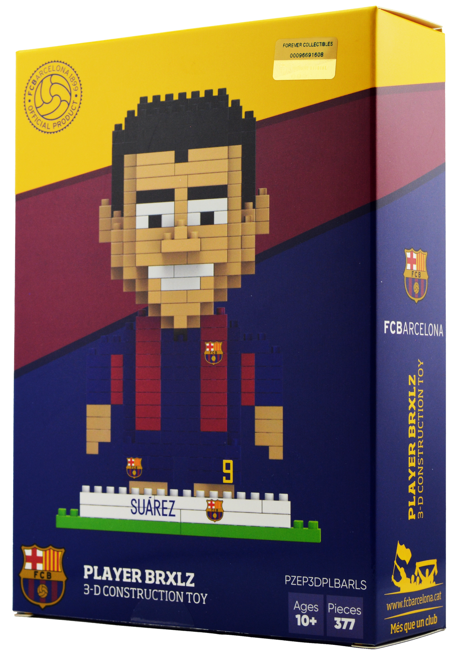 BRXLZ FC Barcelona Player - Luis Suárez #9 - 3D Construction Toy
