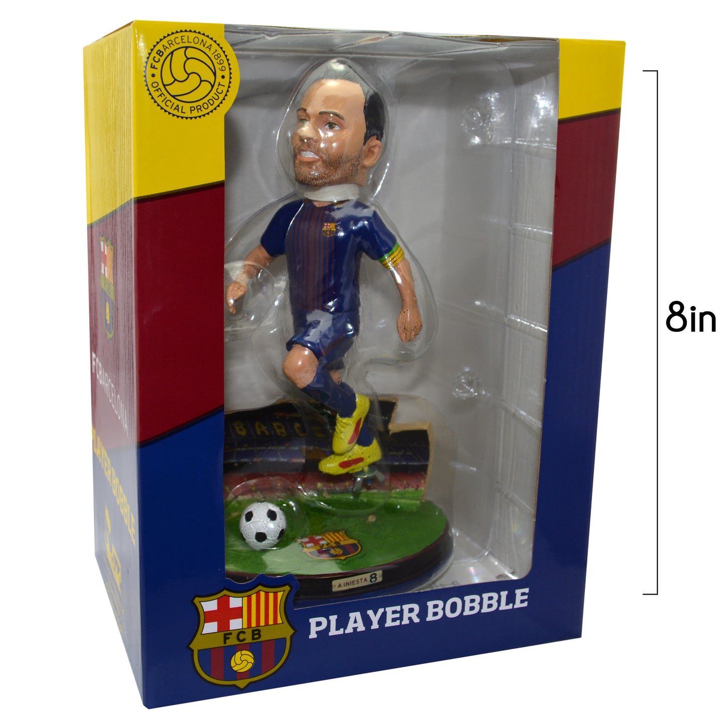 Andres Iniesta #8 FC Barcelona Special Edition 8 Inch Bobblehead