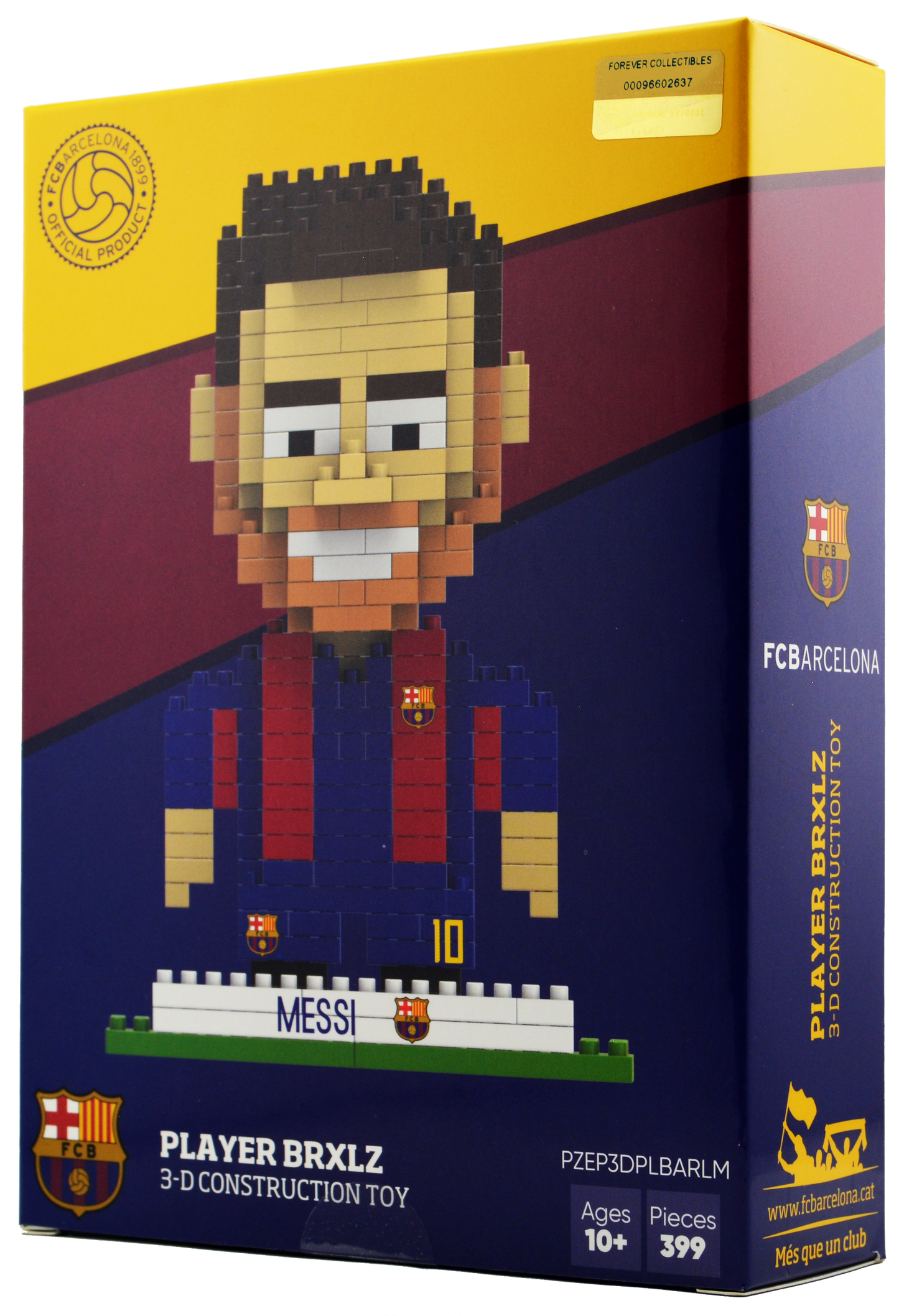 BRXLZ FC Barcelona Player - Lionel Messi #10 - 3D Construction Toy